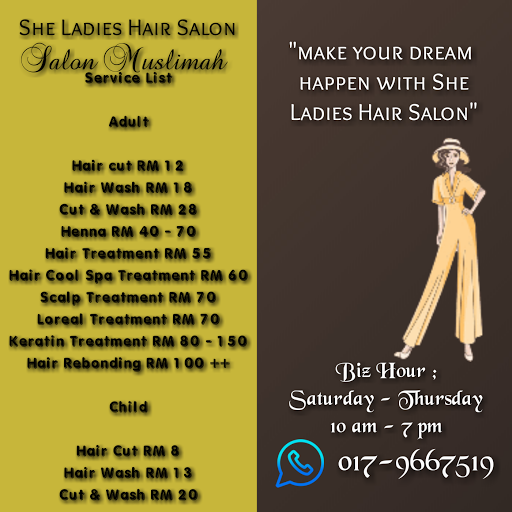 She Ladies Hair Saloon Wanita Sahaja She Ladies Hair Saloon Wanita Sahaja
